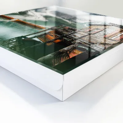 Wall mounted key box mountain peace design