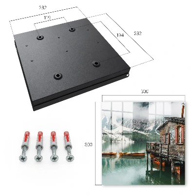 Mountain peace Wall mounted key box