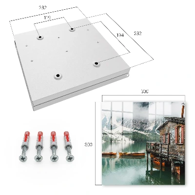 Mountain peace Wall mounted key box