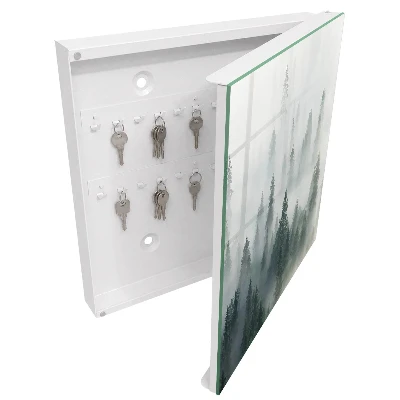 Misty forest Key box for wall