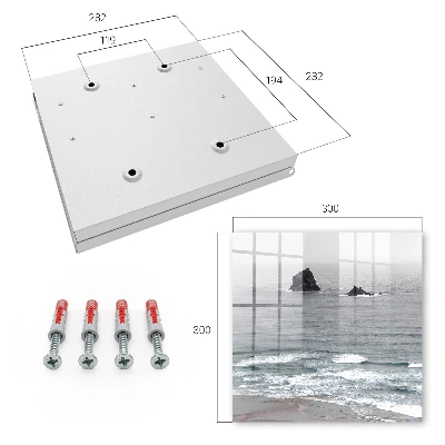 Sea and rocks Wall mounted key box