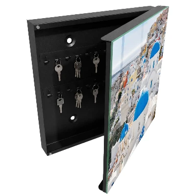 Wall-mounted key box Greek views design