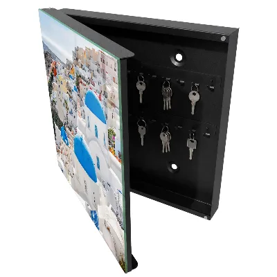 Wall-mounted key box Greek views design