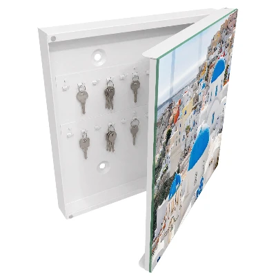 Wall-mounted key box Greek views design
