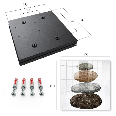 Set of stones Key cabinet