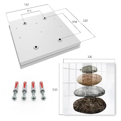 Set of stones Key cabinet