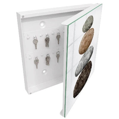 Key cabinet with set of stones