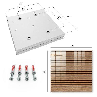 Wooden panels Key box for wall