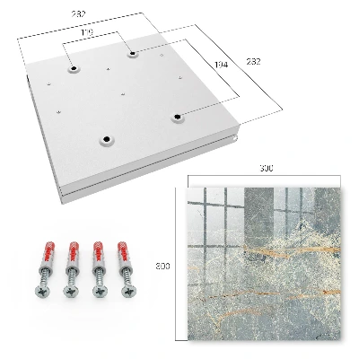 Marble texture Key cabinet