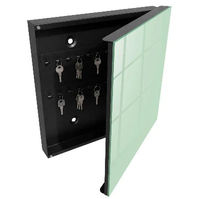 Key cabinet in mint green