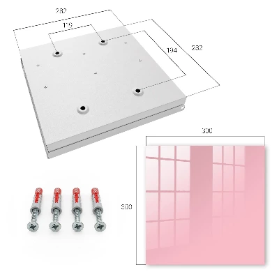 Light pink Key box for wall
