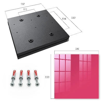 Vibrant pink Wall mounted key box
