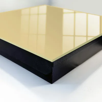 Wall-mounted key box in mustard