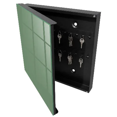 Muted green Wall mounted key box