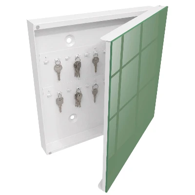 Muted green Wall mounted key box