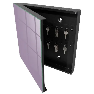 Key cabinet in lilac purple