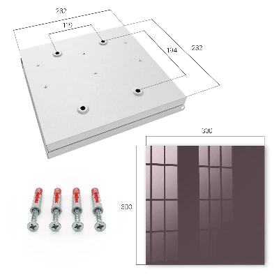 Ash grey Key box for wall