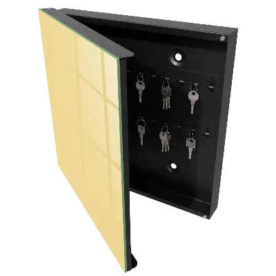 Cream yellow Key cabinet