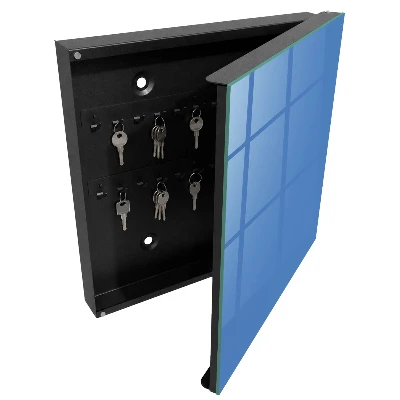 Blue color Wall mounted key box