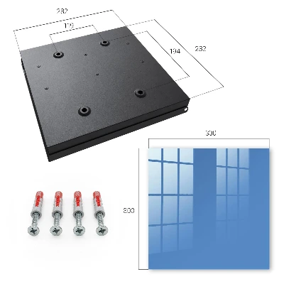 Wall mounted key box blue