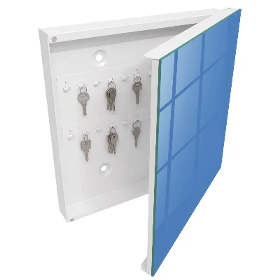 Blue color Wall mounted key box