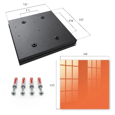 Vibrant orange Key cabinet