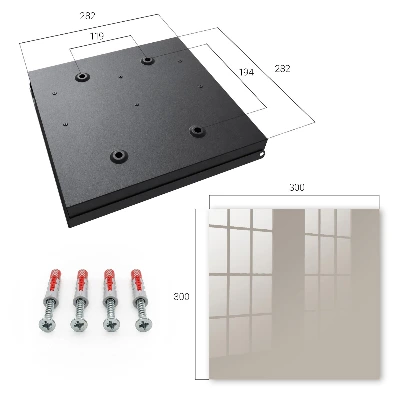 Warm grey Wall mounted key box
