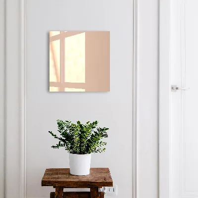 Wall-mounted key box warm beige