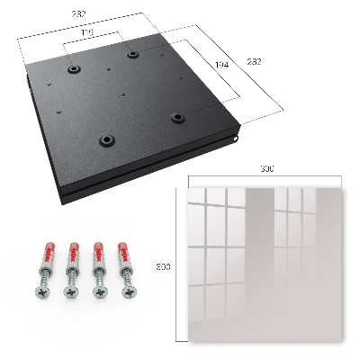 Ash grey Key box for wall