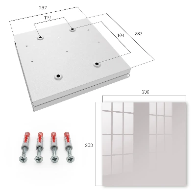 Ash grey Key box for wall