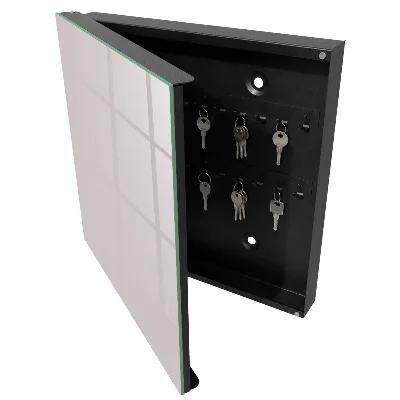 Ash grey Key box for wall