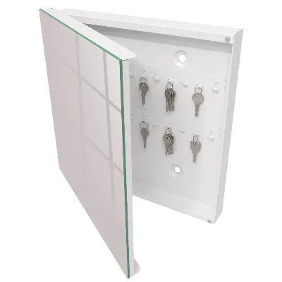 Wall-mounted key box ash grey