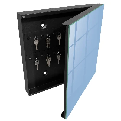 Baby blue Wall mounted key box