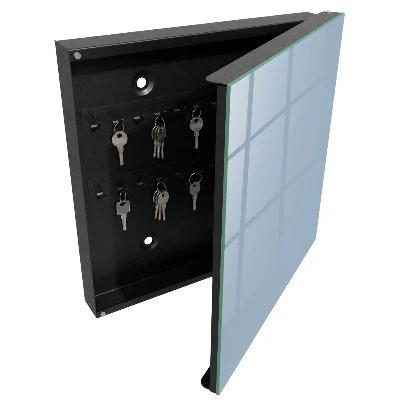 Pastel blue Key box for wall
