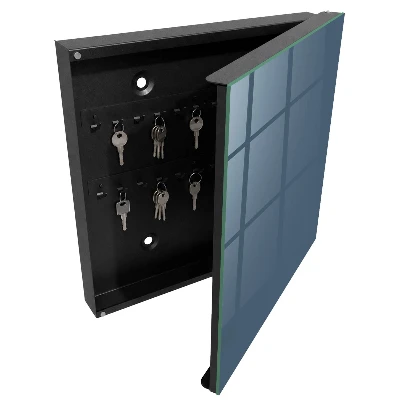 Pastel navy blue Key box for wall