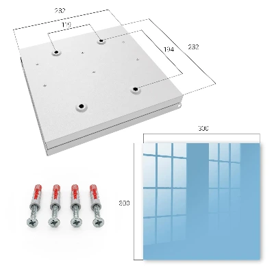 Sky blue Wall mounted key box
