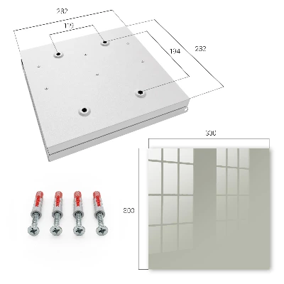 Neutral grey Key cabinet