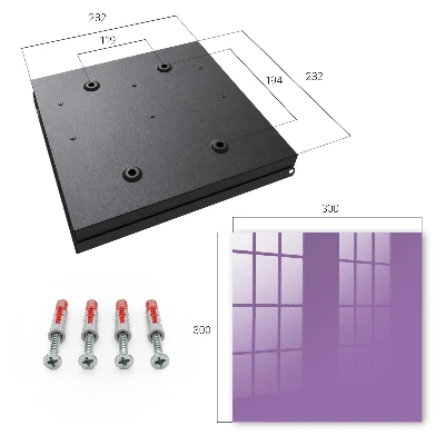 Purple color Key box for wall