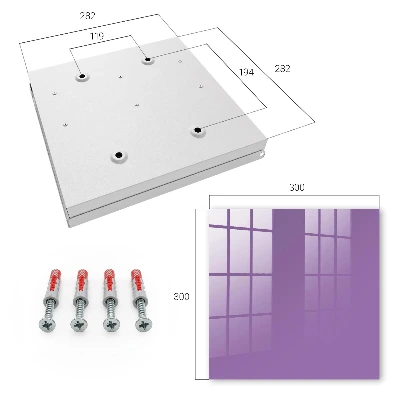 Purple color Key box for wall