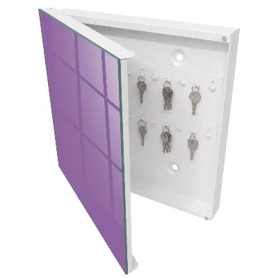 Purple color Key box for wall