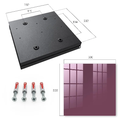 Burgundy color Wall mounted key box