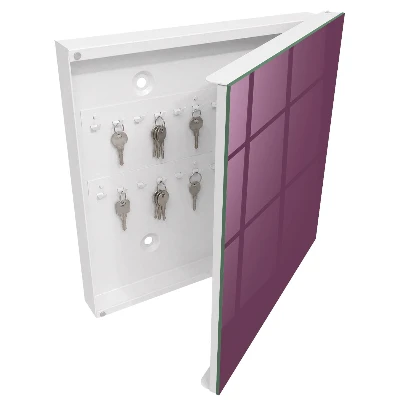 Burgundy color Wall mounted key box