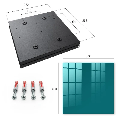Dark turquoise Key cabinet