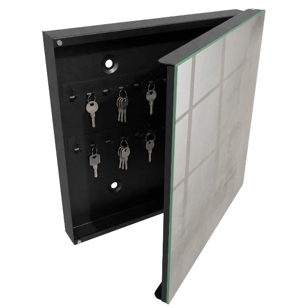 Grey texture Key cabinet
