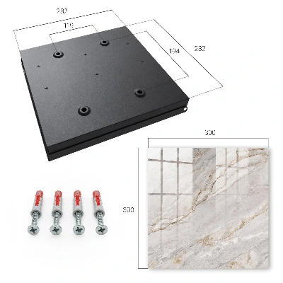 Grey marble Wall mounted key box