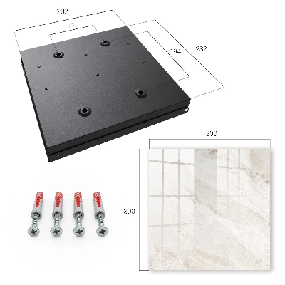 Key cabinet in neutral marble