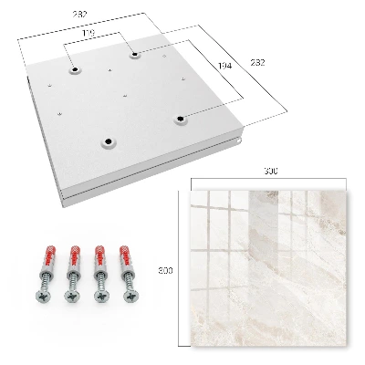 Neutral marble Key cabinet