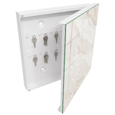 Neutral marble Key cabinet