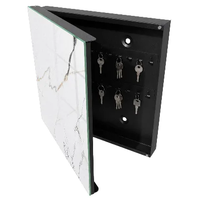 Key cabinet in elegant marble