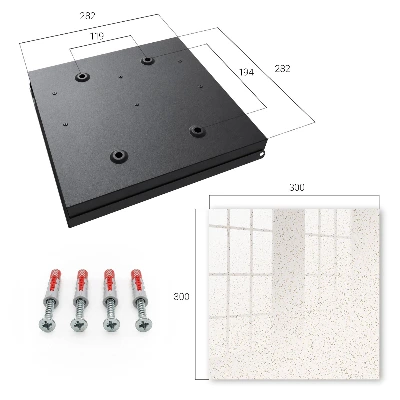 Wall mounted key box with a dotted pattern